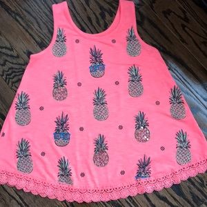 Girls pineapple tank top